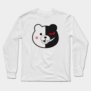 Monokuma Face - Anime Daganronpa Long Sleeve T-Shirt